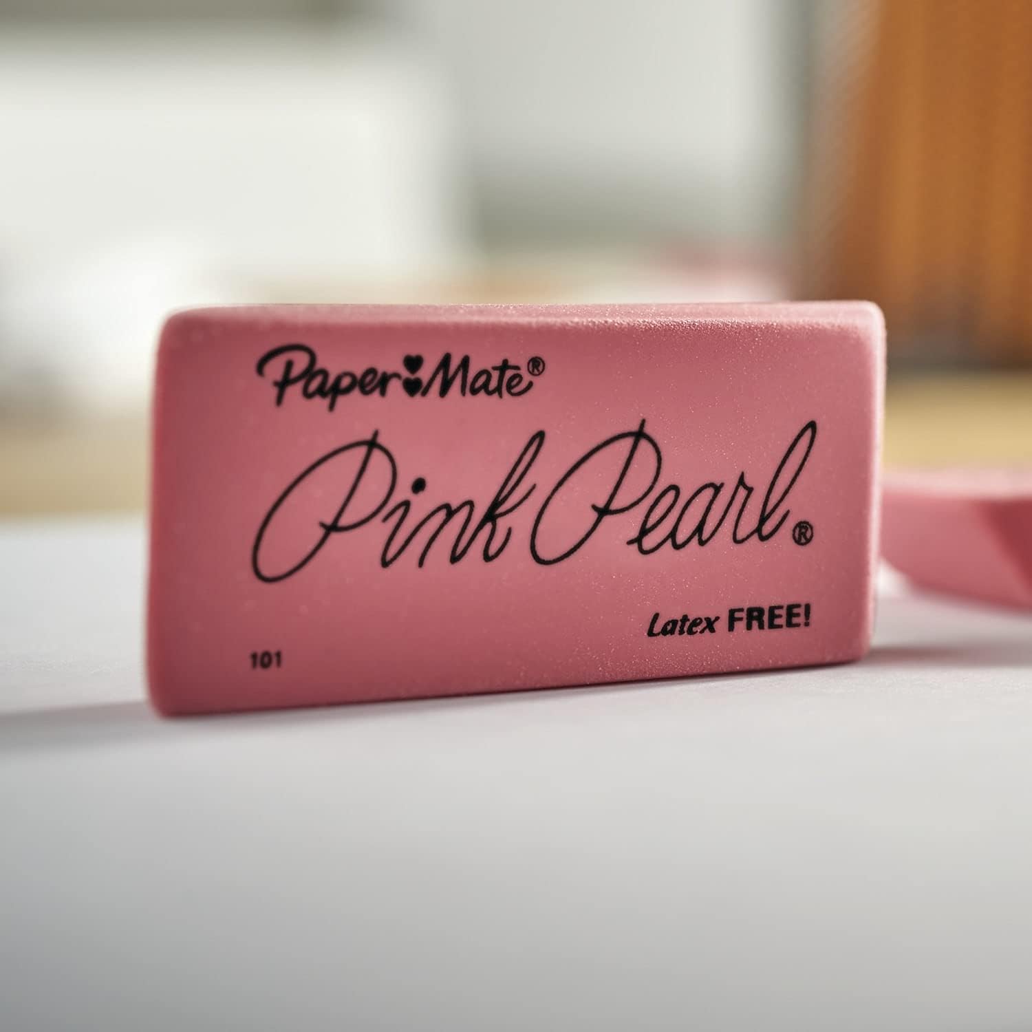 Paper Mate Erasers, Pink Pearl, 12 Count - Latex Free and Smudge Resistant, Back to School, Teacher Supplies