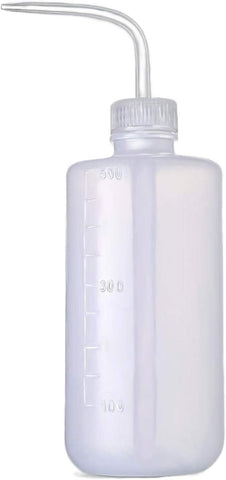 BEADNOVA Irrigation Bottle 500ml 17oz Indoor Plant Watering Can Water Squirt Bottle Plastic Rinse Bottle for Eyelash Extensions Eye Wash Tattoo Lab (1pc)