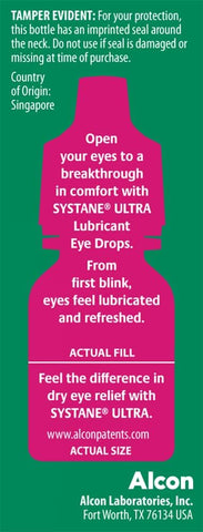 Systane Ultra Lubricant Dry Eye Drops, 0.14 Fl Oz