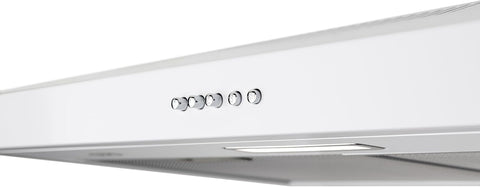 OVO 30 inch Under Cabinet Range Hood Vent with 3 Speed Exhaust Fan, Push Button, Stainless steel, Ducted and Ductless Convertible Kichen Hood, 275 CFM, 4000K Cool White Lights