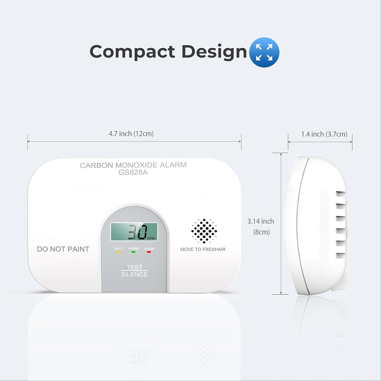 Siterwell Travel Carbon Monoxide Detector 7 Year Product Life,