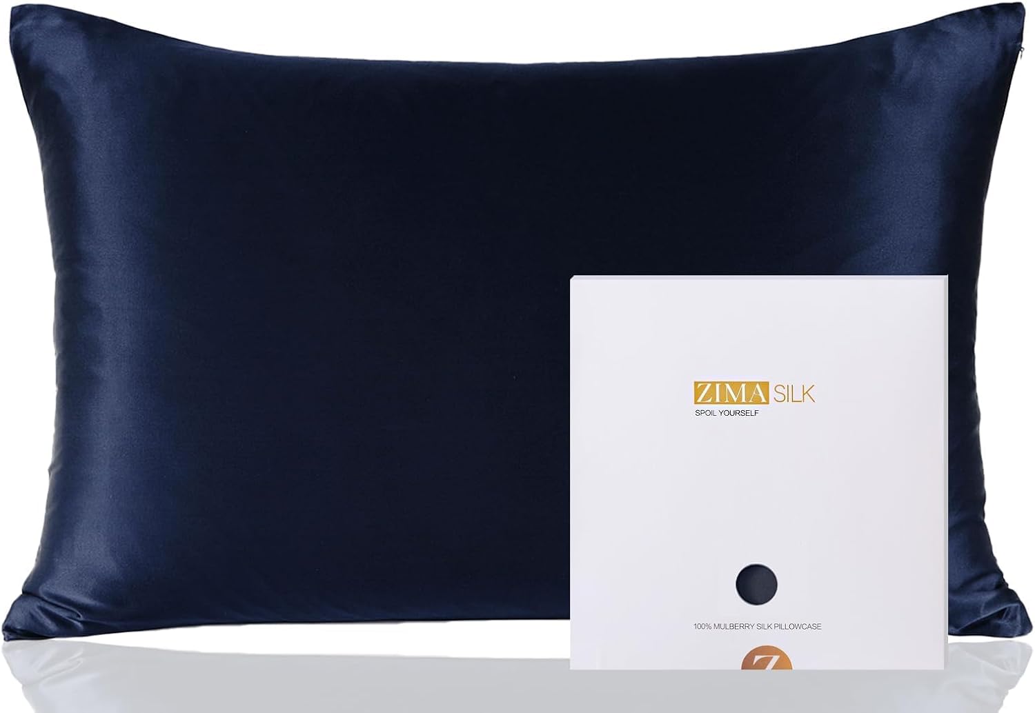 ZIMASILK 100% Pure Mulberry Silk Pillow Cases for Hair and Skin, Standard