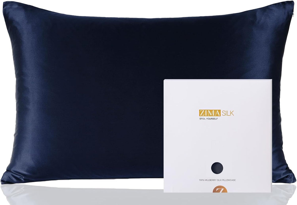 ZIMASILK 100% Pure Mulberry Silk Pillow Cases for Hair and Skin, Standard