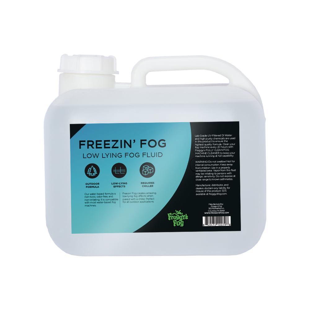 Freezin Fog - Outdoor Low Lying Ground Fog Fluid - For Halloween, Theatrical Effects, Haunted Attractions