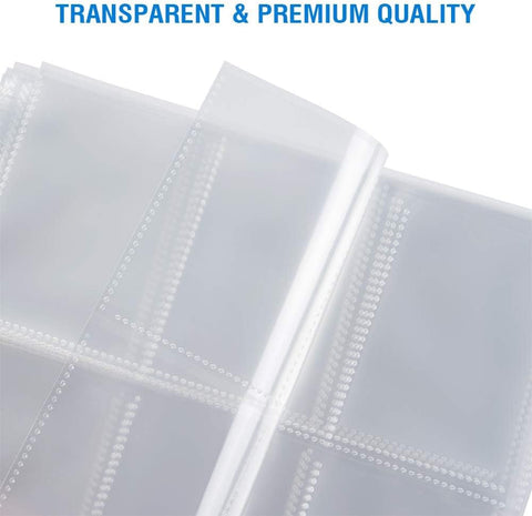 Sooez Trading Card Sleeves for Binder, Double Sided Card Holder, 36 Pack