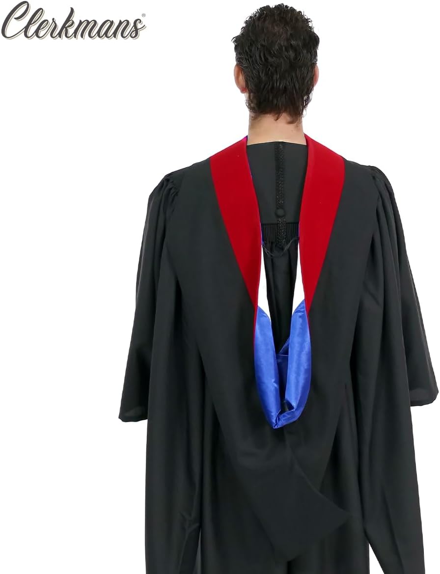 CLERKMANS Unisex Graduation Hood for Bachelors & Masters Degree -University Academic Hood