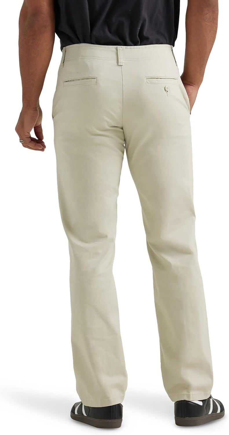 Lee Men's Extreme Motion Flat Front Regular Straight Pant