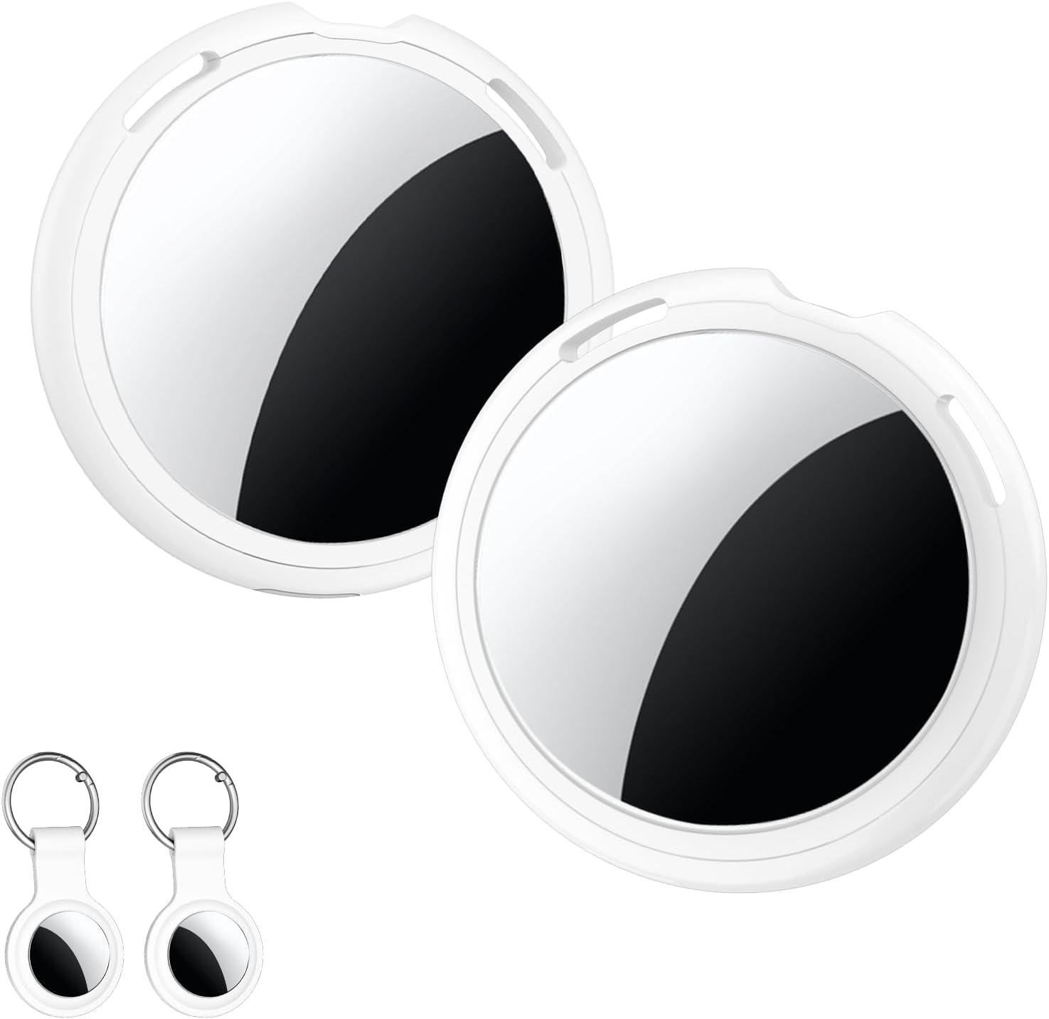 2 Pack Tracker Tags Finder Apple Find My MFi Certified Waterproof iOS Only