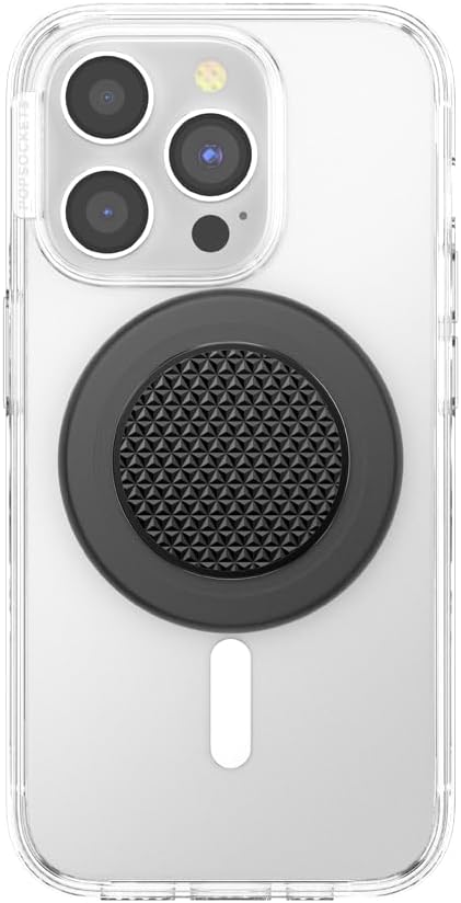 PopSockets Phone Grip for MagSafe, Magnetic Holder- Knurled Black