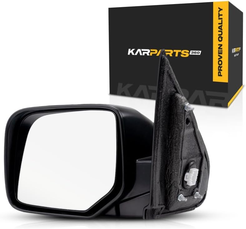 For Honda Pilot 2009-2015 Door Mirror Driver Side | Power | Non-Heated | Textured | Replacement For 76258SZAA01ZA | HO1320265