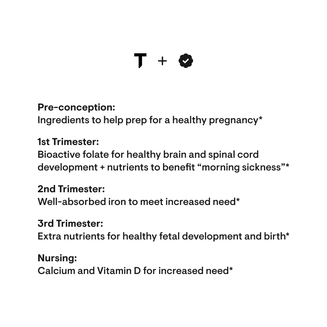 THORNE Basic Prenatal - Well-Researched Folate Multi for Pregnant and Nursing Women includes 18 Vitamins and Minerals, plus Choline - 90 Capsules - 30 servings