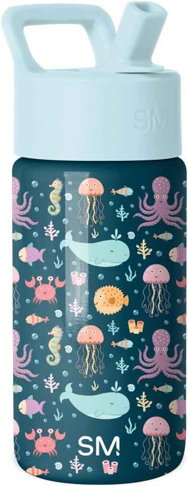 Simple Modern Kids Water Bottle & Toddler Cup | 14oz | Under the Sea