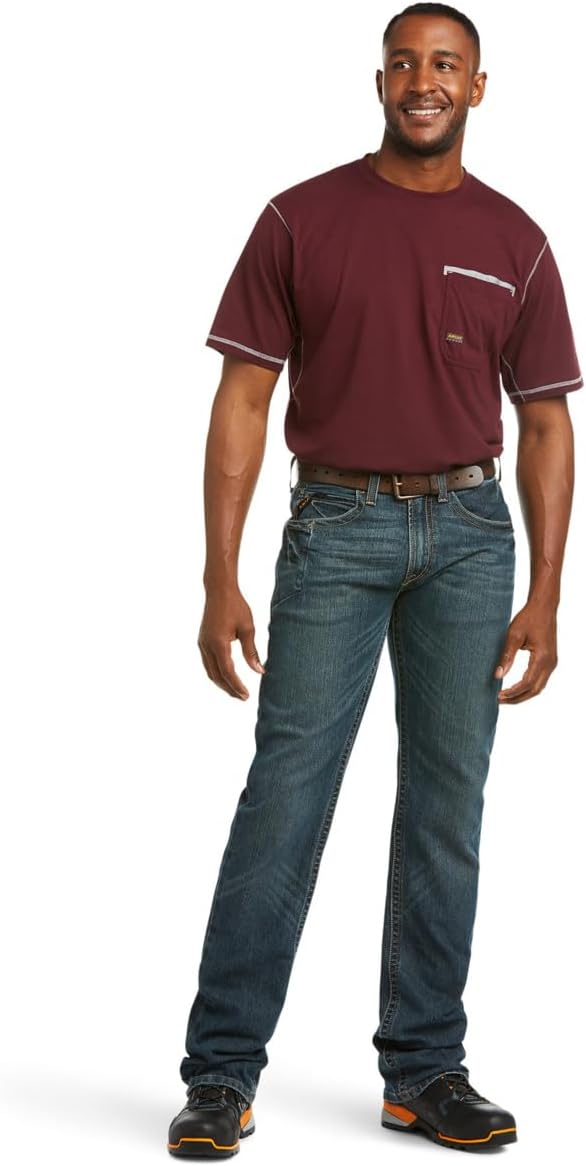 ARIAT Work Rebar M4 Low Rise Bootcut Jeans in Bodie