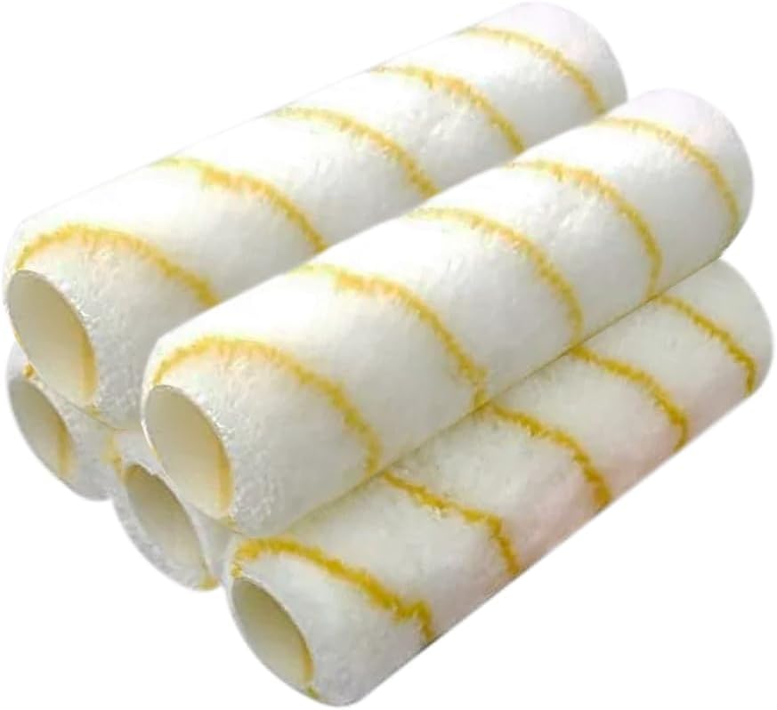 Pro Grade Paint Roller Covers, 9 Inch, 1/2 Inch Microfiber Nap, 5 Pack