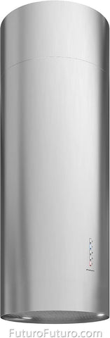 Futuro Futuro 14-Inch Jupiter Island Range Hood, Cylindrical Kitchen Vent (Stainless)
