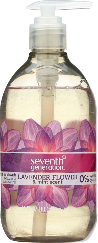 Seventh Generation Liquid Hand Soap Fragrance Free Free & Clean Unscented Hand Soap 12 Fl.oz, Pack of 8