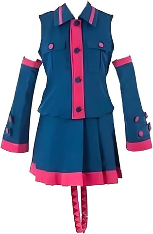 Blue Cosplay Costume Uniform Outfit Full Set for Women
