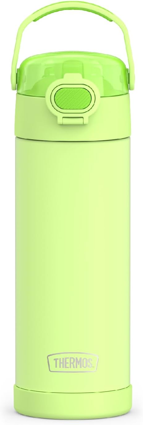 THERMOS FUNTAINER Water Bottle with Spout, 16oz, Neon Lime