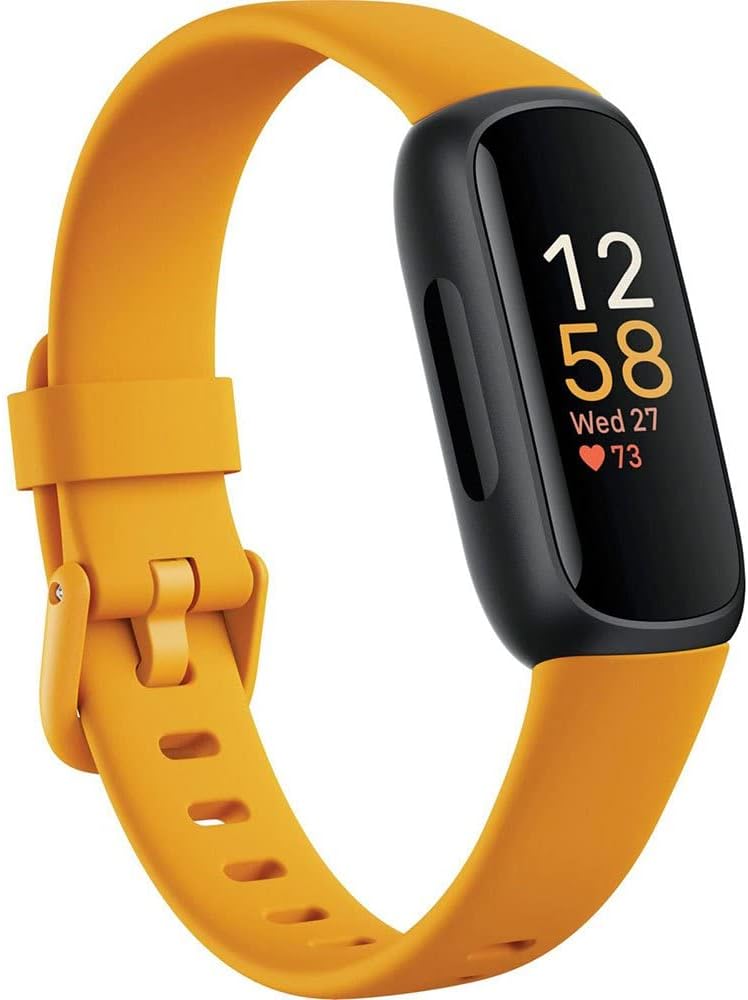 Fitbit Inspire 3 Fitness Tracker – Advanced Health Insights with Stress Management, Workout Intensity & Sleep Tracking, 24/7 Heart Rate, Includes Small and Large Classic Bands (Midnight Zen/Black)