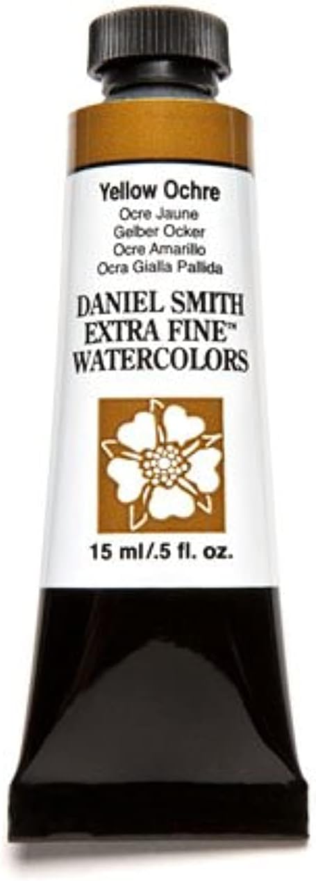 Daniel Smith Extra Fine Watercolor 15ml Paint Tube, Yellow Ochre (284600114), 0.5 Ounce (Pack of 1)