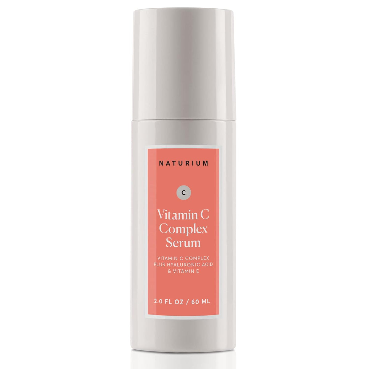 Naturium Vitamin C Complex Serum, Hyaluronic Acid & Vitamin E, 2 fl oz | Facial Treatment for Fine Lines & Wrinkles, Anti-Aging Formula for Hydration, Sensitive Skin, Travel Size, Face Serm