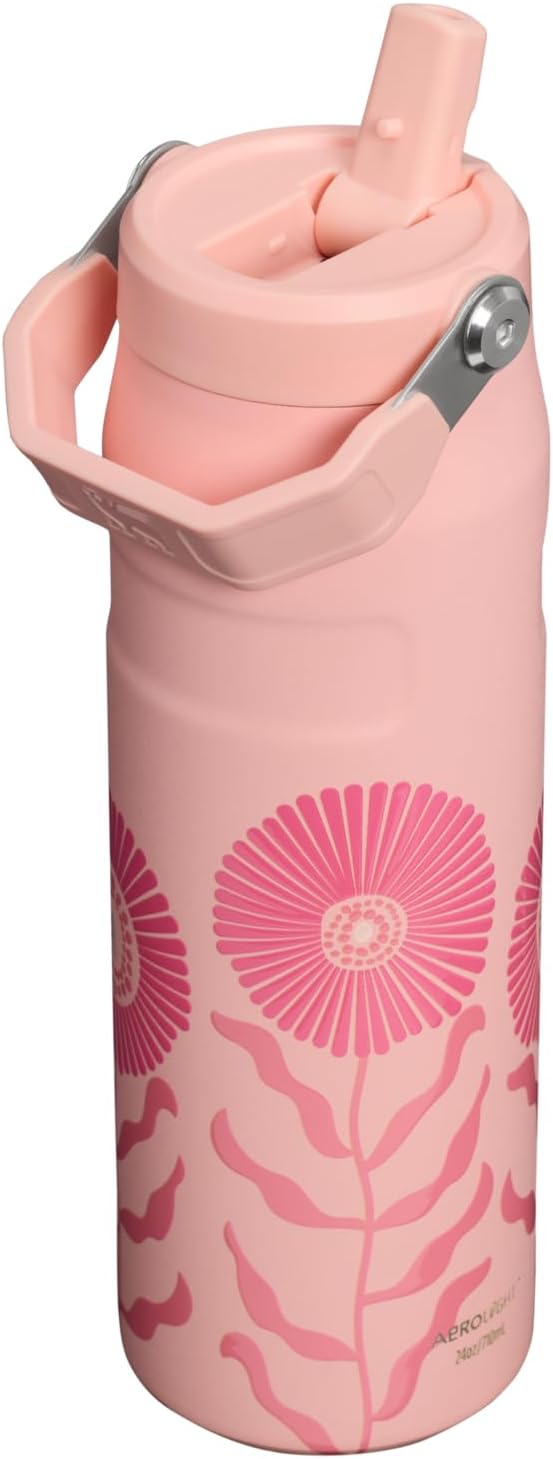 STANLEY IceFlow Flip Straw 2.0 Bottle, 24 oz, Sorbet Garden