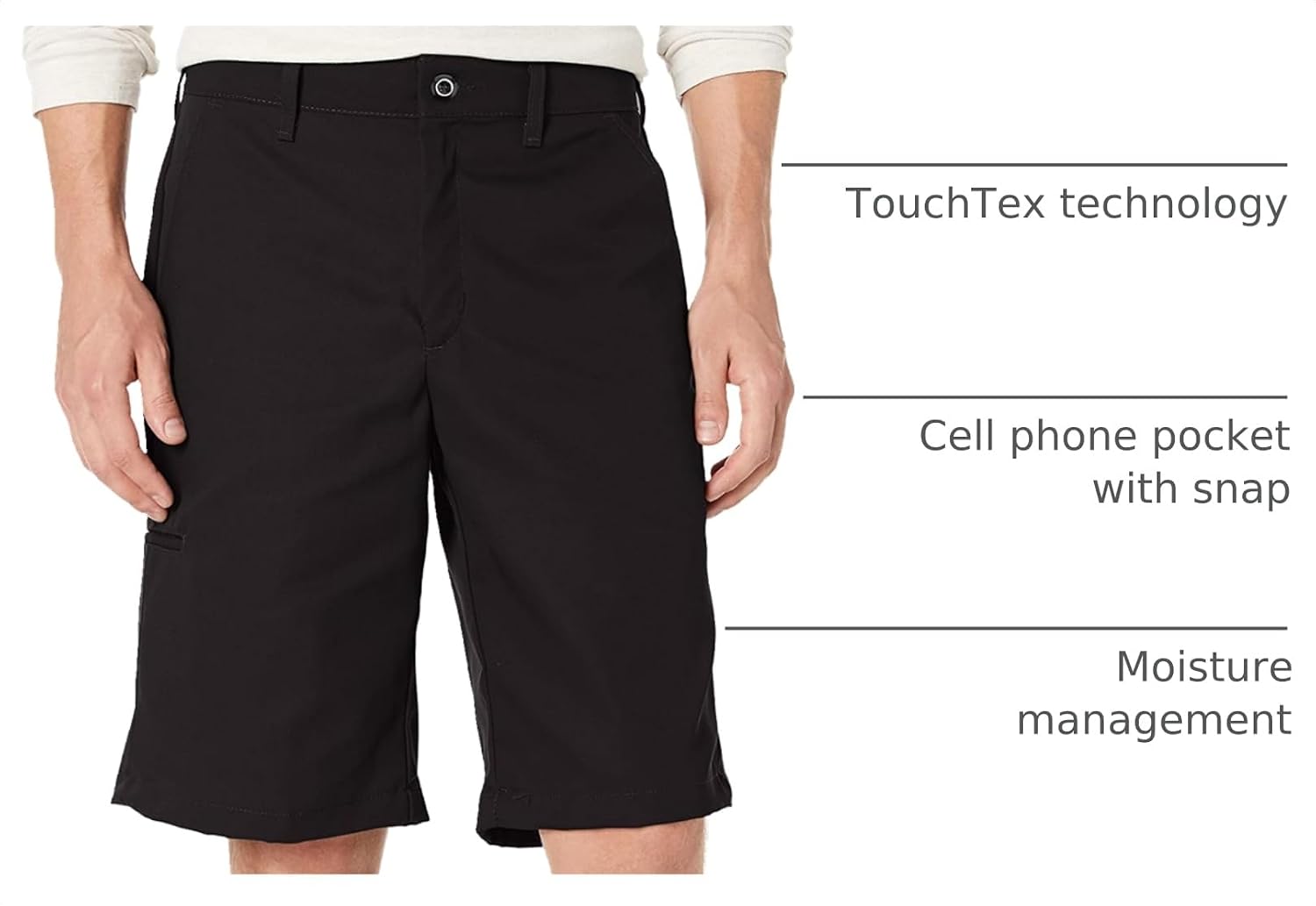 Red Kap Men's Cell Phone Pocket Shorts