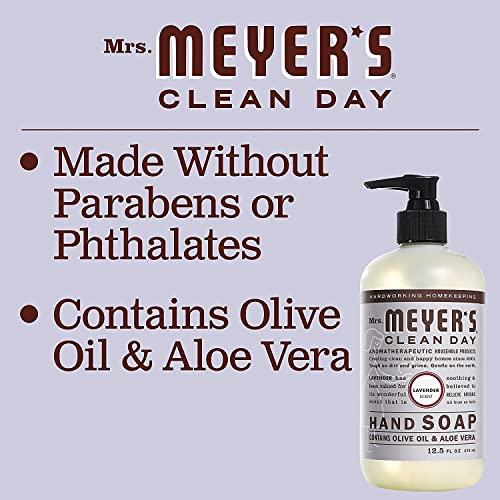 MRS. MEYER'S CLEAN DAY 1 Hand Soap, 1 Refill Variety Pack Scent (Lavender)