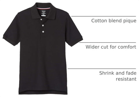French Toast Kids' Pique Polo (Standard & Husky)