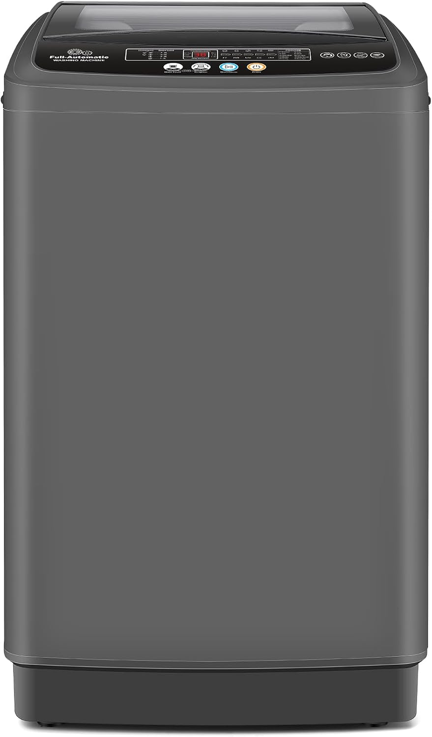 Nictemaw 20Lbs Washing Machine for Apartment, Slow-Close Glass Lid, 480W