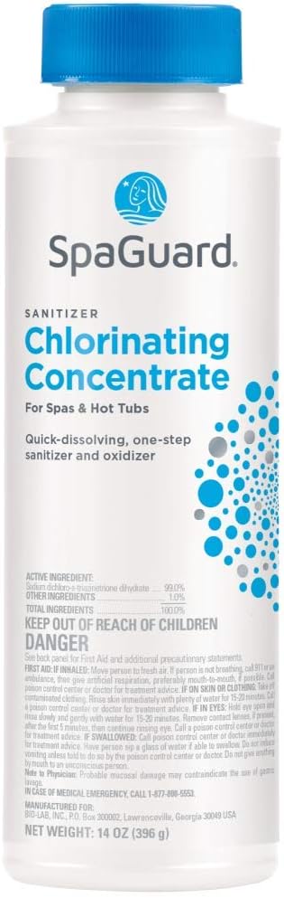 SpaGuard Spa Chlorinating Concentrate, 14 oz, Single Pack