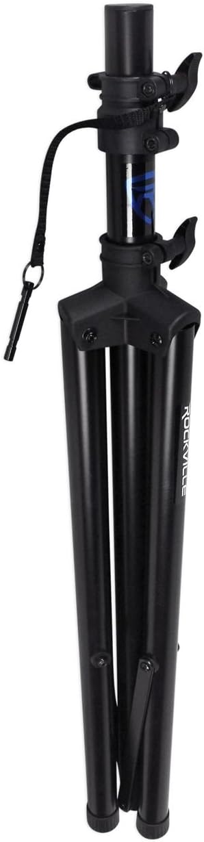 Rockville RVES1 Pair Adjustable Tripod PA Speaker Stands with Carry Bag