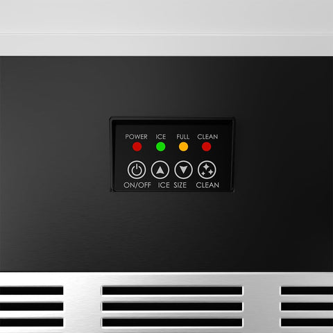 15 Inch Undercounter Built-in/Freestanding Ice Maker in Stainless Steel/Blue | Gordon Ramsay Series