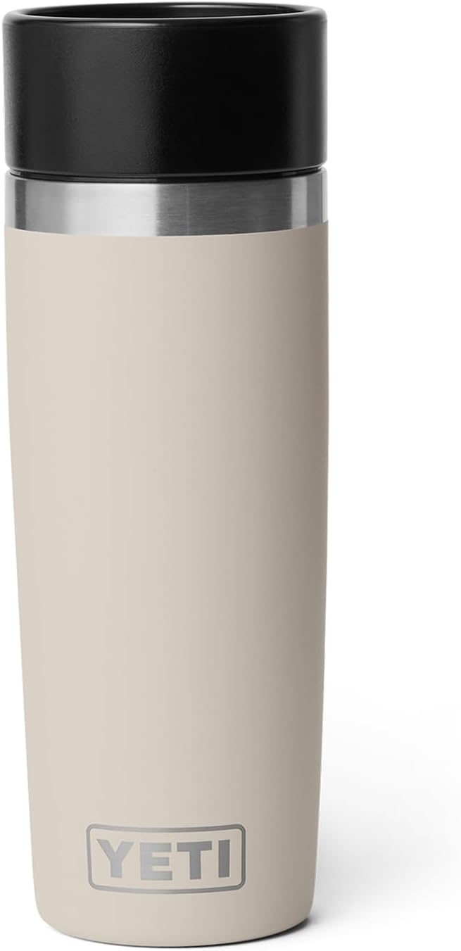 YETI Rambler 16 oz Travel Bottle, Stainless Steel, Vacuum Insulated with Leakproof Commuter Cap, Cape Taupe