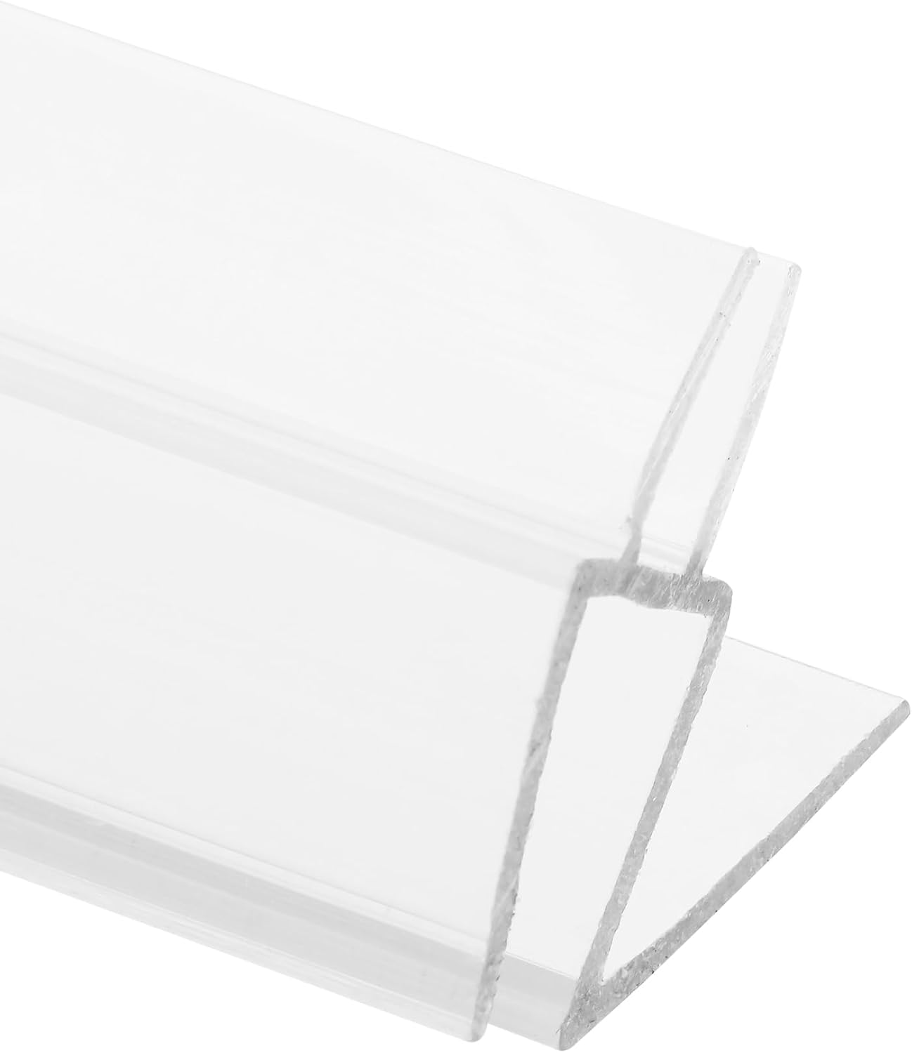 Prime-Line M 6256 Frameless Shower Door Bottom Seal for 1/4 in. Thick Glass Doors, Dual Flap and 45 Degree Drip Guard, 36 in., Clear Vinyl (Single Pack)