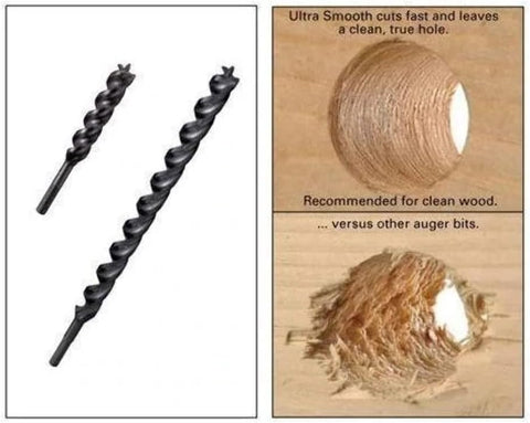 WoodOwl 09810 Tri-Cut 13/16-Inch by 18-Inch Ultra Smooth Auger Bit