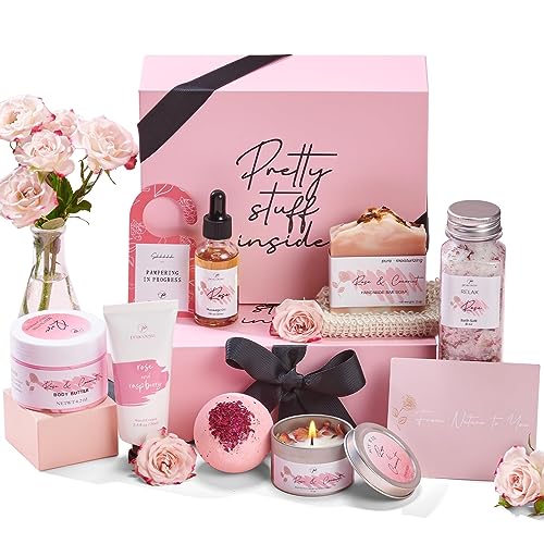 Peacoeye Spa Gifts for Women Bath Gift Baskets Relaxing Spa Self Care Gift for Mom Her Sister Wife Auntie Home Bath Care Package Thank You Gift Birthday Gift for Women Friendship Ideas