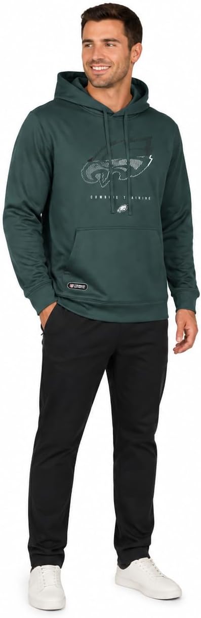 Outerstuff NFL Men's Watson Logo Pullover Performance Fleece Hoodie