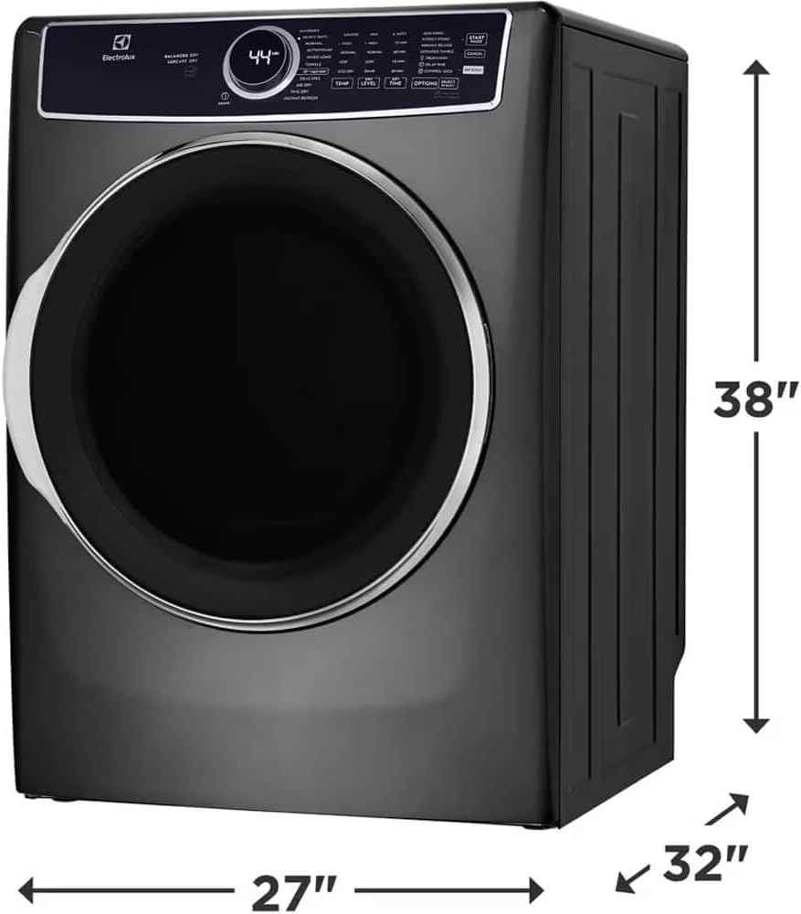 Electrolux 27" Electric Dryer with 8.0 Cu. Ft. Capacity, LuxCare™ Dry System, Predictive Dry™, Perfect Steam™, Eco-Friendly Normal Cycle