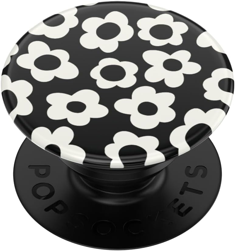 PopSockets Adhesive Phone Grip, Holder- Black Mod Flower