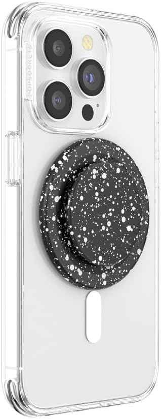 PopSockets Phone Grip for MagSafe, Magnetic Holder- Black Speckle