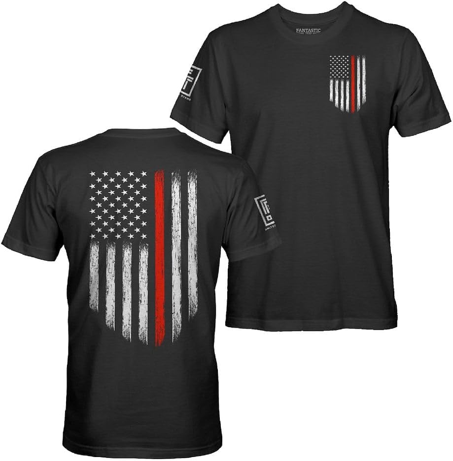 Fantastic Tees American Patriotic USA Flag Men's T-Shirt
