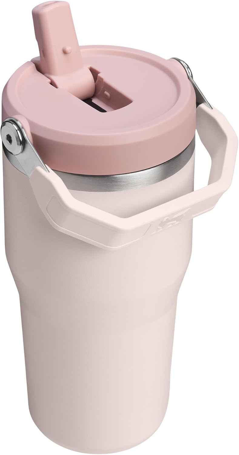 STANLEY IceFlow 2.0 Flip Straw Tumbler, 20 oz, Rose Quartz