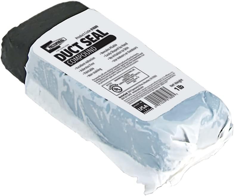 RectorSeal Duct Seal 81880 Compound, Easily Applied to Plumbing & Metal Fabrication, Paintable General Purpose Sealant, 1 lb