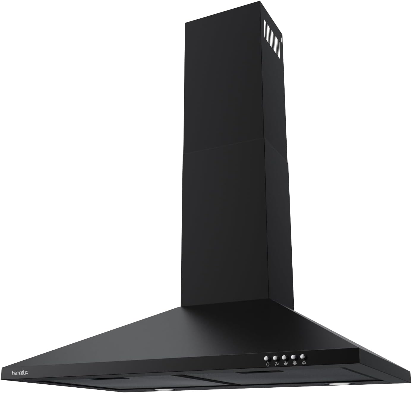 Hermitlux 30 Inch Wall Mount Range Hood, Black Kitchen Vent Hoods