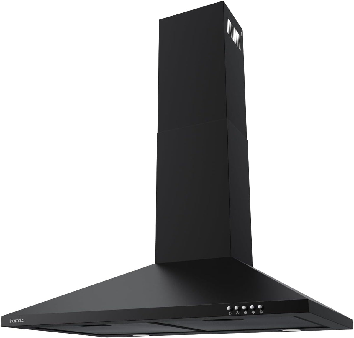 Hermitlux 30 Inch Wall Mount Range Hood, Black Kitchen Vent Hoods