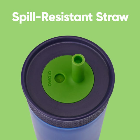 Owala Tumbler Kids Plastic Water Bottle 15 oz Home Base