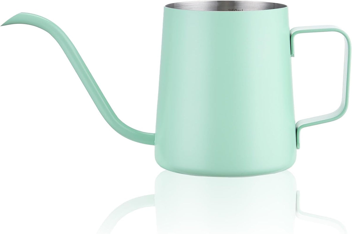 Doseno Green Small Watering Can for Seedlings & Indoor Plants, 12 oz
