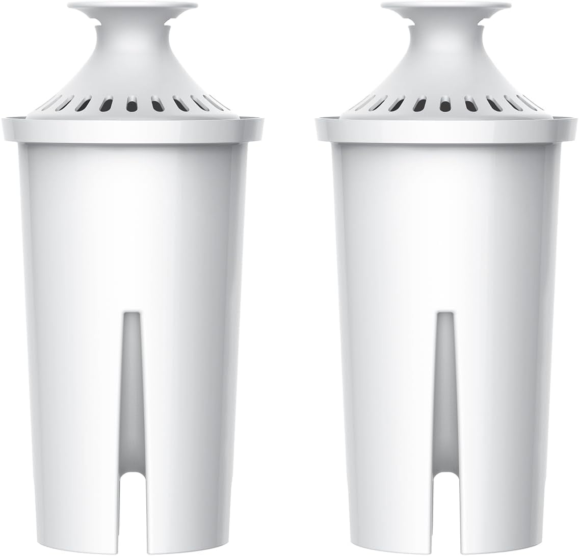 AQUA CREST Filter Replacement for Brita® Water Pitcher & Dispenser, 2 Pack