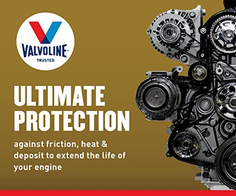 Valvoline Extended Protection High Mileage with Ultra MaxLife Technology 5W-20 Full Synthetic Motor Oil 1 QT, Case of 6